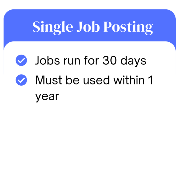 Single Veterinary Job Posting